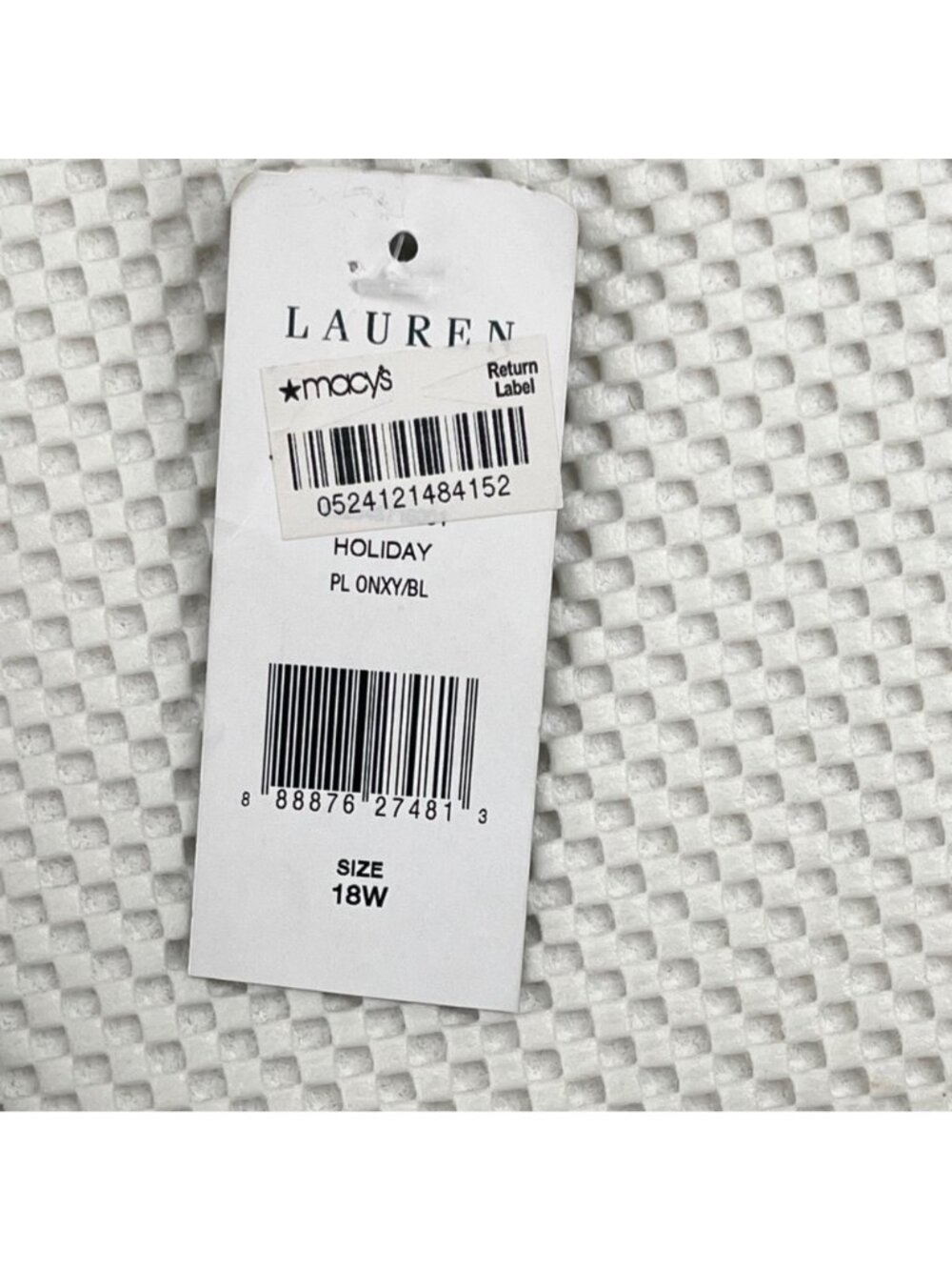 Lauren Ralph Lauren Blue Onyx Lace Dress 18W Plus Size Beaded Cocktail NWT - Picture 3 of 6